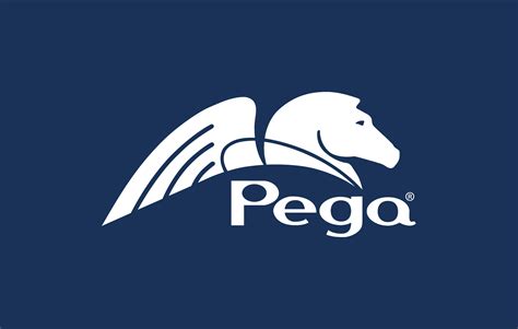 The pega logo files high.