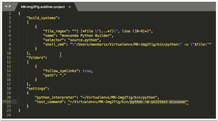 sublime text 3 builod for mac virtual environment